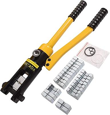 LFGUD 16T Hydraulic Crimping Tool 9 AWG to 600 MCM Battery Cable Crimping  Tool 0.87 inch Stroke Hydraulic Lug Crimper Electrical Terminal Crimper  with 13 Pairs of Dies - Yahoo Shopping