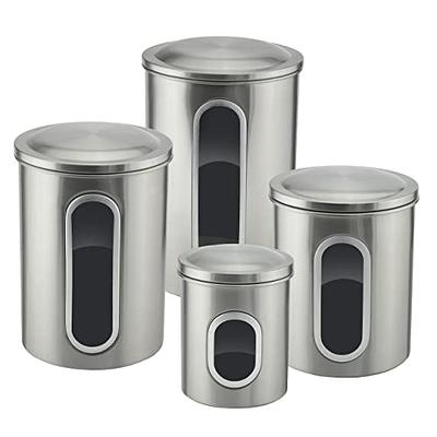 Quality Modern Red Stainless Steel Canister Set for Kitchen