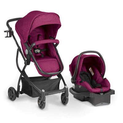 pink urbini car seat and stroller