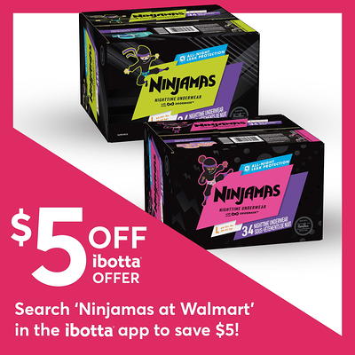 Ninjamas Nighttime Bedwetting Underwear for Girls (Choose Your Size)