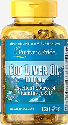 Puritan's Pride Omega-3 Fish Oil 1000 mg, 100 Count