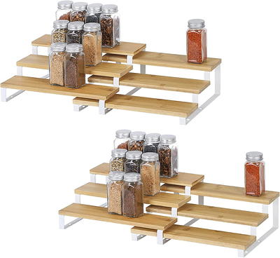 3-Tier Bamboo Expandable Spice Rack
