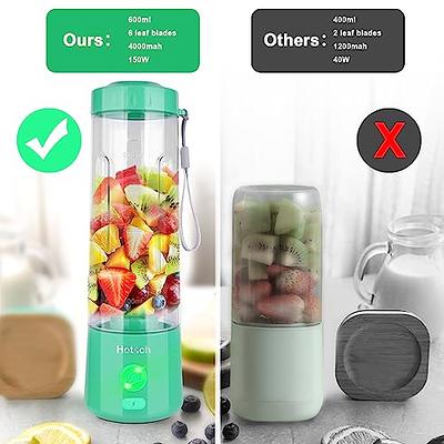 Portable Blender 600ML Electric Juicer Fruit Mixers 4000mAh USB  Rechargeable Smoothie Mini Blender Personal Juicer colorful Cup