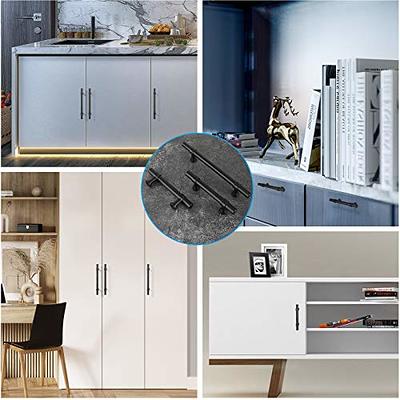 Ravinte 25 Pack 5 Inch Kitchen Square Cabinet Handles Matte Black Cabinet  Pulls Black Drawer Pulls Kitchen Cabinet Hardware Kitchen Handles for