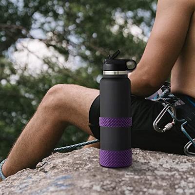 Water Bottle Boot,Double Protective Diamond Texture Silicone Boot