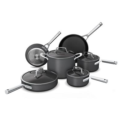 5Pcs Mini Gotham Steel Stackable Pots and Pans Set, Nonstick Cookware Set