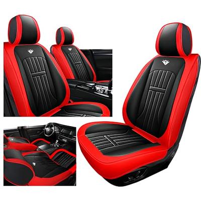 Buy WillMaxMat Leather Seat Covers Compatible for Porsche Macan Faux  Leatherette Automotive Vehicle Cushion Cover Universal Fit Full Set for  Auto Interior Accessories- Black/Red Online at desertcartINDIA