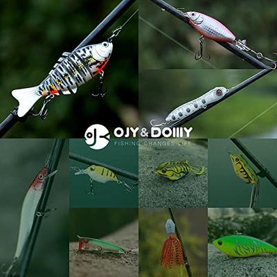 Fishing Lures Baits Fishing Tackle Kit -Including Crankbaits,Plastic  Worms,Jigs,Topwater Lures,Tackle Box Fishing Accessories for Freshwater or