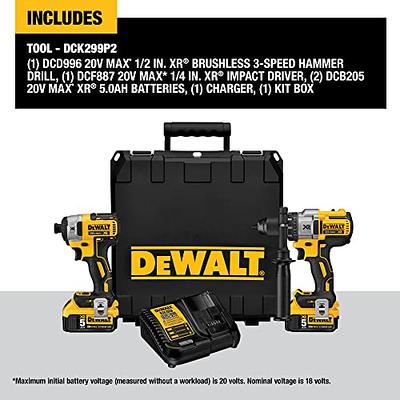 DEWALT 20V MAX Power Tool Combo Kit, 4-Tool Cordless Power Tool Set with 2  Batteries and Charger (DCK423D2)