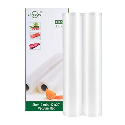 Vacuum Sealer Bags Rolls for Food Saver, GAVASTO 100% Biodegradable Vacuum  Sealer Bags for Food, Seal a Meal Bags, Commercial Grade, BPA/BPS Free,  Great for Vacuum Sealing-8x20(2Rolls), 11x20(1Roll) - Yahoo Shopping