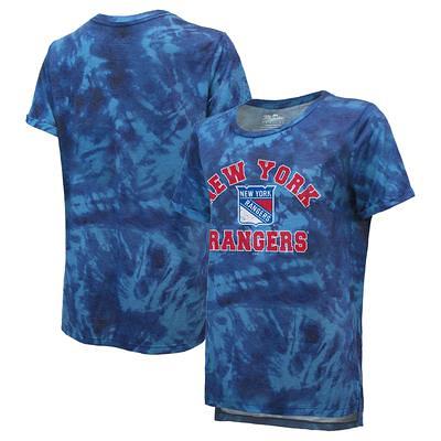 Women's Majestic Threads Red/Blue New York Yankees Tie-Dye Tri