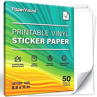 Koala Printable Vinyl Sticker Paper for Inkjet Printer - Frosty Clear  Sticker Paper - 20 Sheets Waterproof Sticker Printer Paper - Tear and  Scratch Resistant, Quick Dry, 8.5x11 Inches - Yahoo Shopping