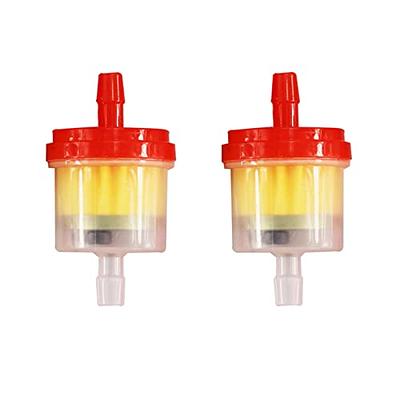 2 x 6 mm petrol filter fuel filter with hose + clamps motorcycle scooter  quad