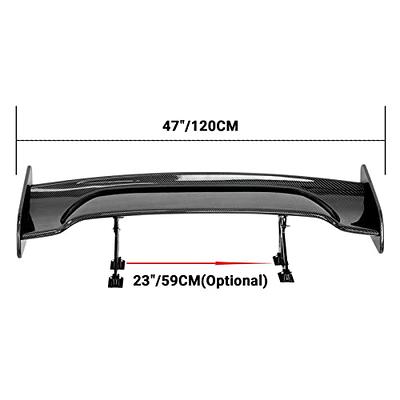 KKoneAuto 47 Universal Spoiler GT Style Adjustable Racing Spoiler ABS  Lightweight GT Spoiler Rear Trunk Spoiler Wing Universal for Most Cars,  Carbon Fiber Style - Yahoo Shopping