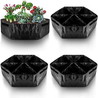 Agfabric Fabric Raised Garden Bed Square Plant Grow Bags Rectangular  Planting Container 8 Grids Black 128 gal 1PCS GB0306P1G128B - The Home Depot