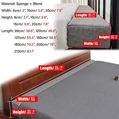 LSMKKA Mattress Extender Full to Queen, Bed Gap Filler for Headboard King  Size Wall Sofa Side, Bedroom Bed Bridge/Stopper with Washable Cover (Size 