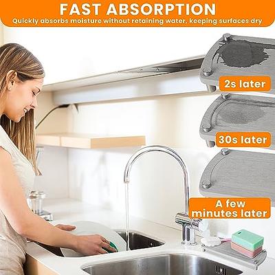 EMBICER 2pcs Fast Drying Stone Sink Tray - Instant Dry Sink