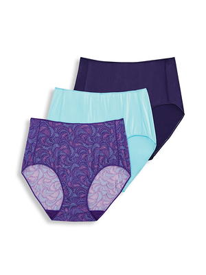 Women's Jockey No Panty Line Promise 3-Pack Hip Brief Panty Set 1772, Size:  8, Oxford - Yahoo Shopping