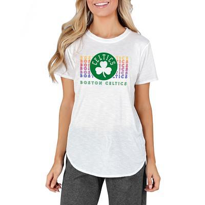 Los Angeles Dodgers Concepts Sport Women's Gable Knit T-Shirt - White