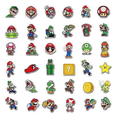 50pcs Super Mario Bros Stickers for Kids and Teens, Cool Cartoon Game  Stickers for Laptop Water Bottle Phone Luggage Skateboard, Waterproof  Bumper