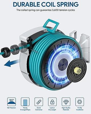 VEVOR Retractable Hose Reel, 5/8 inch x 90 ft, Any Length Lock