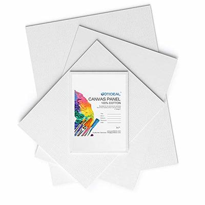 GOTIDEAL Canvas Boards for Painting Multi Pack, Primed 5x7, 8x10