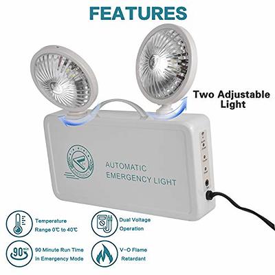 Ultra Bright LED Emergency Light | Oval High Output LED Lamps | White Housing EL-M2
