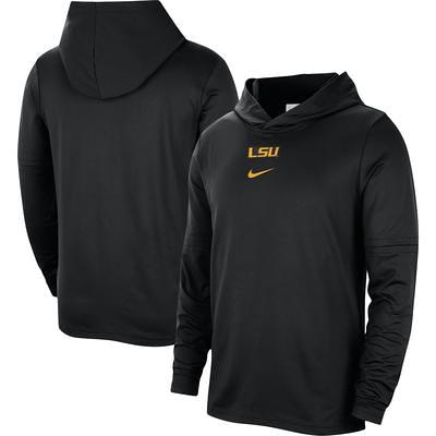 Men's Nike Heathered Gray LSU Tigers Football Club Pullover Hoodie