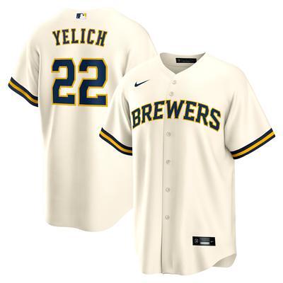 Women's Nike Christian Yelich Cream Milwaukee Brewers Home Replica Player Jersey