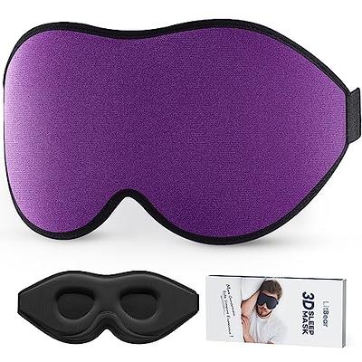 LitBear Sleep Mask for Side Sleeper Women Men, Eye Mask for Sleeping Light  Blocking, 3D Contoured Cup Sleeping Mask, Soft Breathable Sleep Eye Mask  with Adjustable Elastic Strap for Flight Nap 