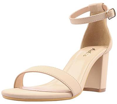 Sexy Nude Platform Sandals | Wide Custom-Made High Heels