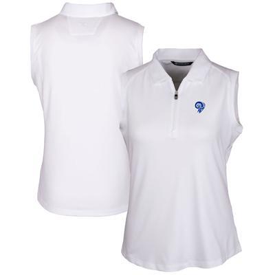 Los Angeles Chargers Cutter & Buck Prospect Textured Stretch Mens Short Sleeve Polo