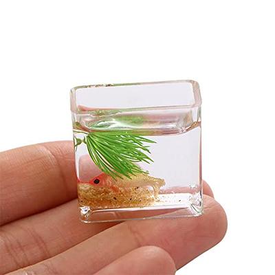 Miniature Aquarium/doll House Aquarium/dollhouse Fish Bowl/mini Fish  Tank/1:12 Scale/modern Doll House 