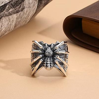 OIDIMS Punk Men's Spider Rings for Men Women Boys 3D Statement Gothic Hip  Pop Biker Finger Jewelry Adjustable Open Ring Cool Animal Silver Plated  Dominant Style Gifts for Boyfriend Bff - Yahoo