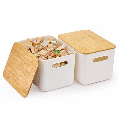 Ou Premium Design Stackable Storage Bins Baskets Containers Made of Hard  Plastic