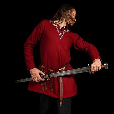 Adjustable Medieval Retro Belt Sword Set, Leather Belt Sword Frog