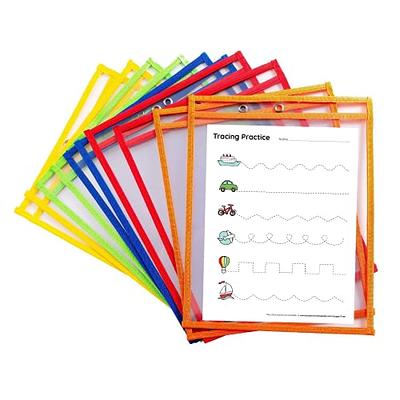 BONBELA Dry Erase Pockets - 12 Pack EASYWipeXL Heavy Duty Sheet