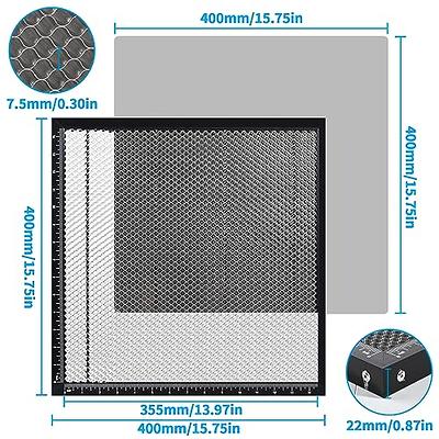 300 * 300mm Honeycomb Laser Bed Honeycomb Working Table Laser Honeycomb for  CO2 or Laser Engraver Cutting Machine with Aluminum Plate with Engraving