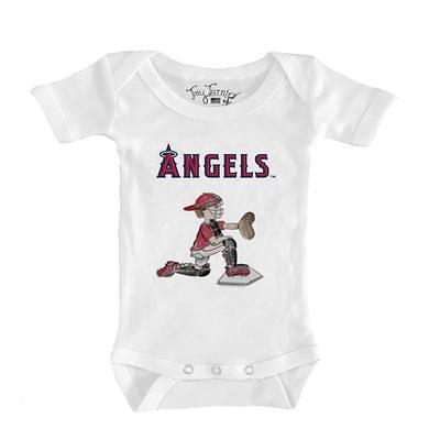 Girls Youth Tiny Turnip White Los Angeles Dodgers Baseball Love Fringe T-Shirt Size: Medium