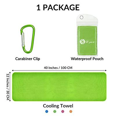 Sukeen [4 Pack Cooling Towel (40x12),Ice Towel,Soft Breathable Chilly  Towel,Microfiber Towel for  Yoga,Sport,Running,Gym,Workout,Camping,Fitness,Work