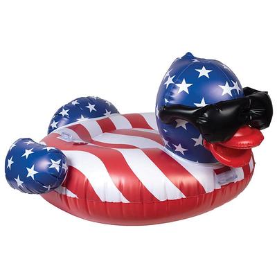 Stars N Stripes Derby Duck Inflatable Pool Float - Yahoo Shopping