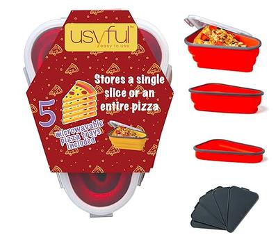 Pizza Storage Container,Pizza Container collapsible,Pizza keeper,Pizza  Silicone Container with 5 Microwavable Serving Trays, Dishwasher safe -  Yahoo Shopping