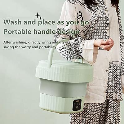 2023 Portable washing Machine Folding Mini Washing Machine Small Washer for  Underwear Socks Baby Clothes Suitable for Apartment Dorm Travelling, Green  - Yahoo Shopping