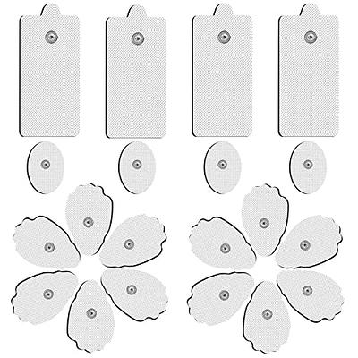 TENS Unit Replacement Pads Snap On TENS Unit Pads 22Pack Multiple Sizes  Electrodes TENS Unit Pads Reusable 35-50 Times Self-Adhesive SM