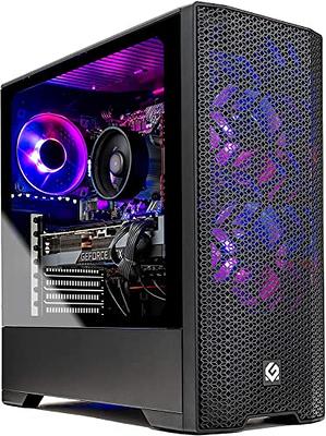 Skytech Gaming Skytech Shadow Gaming PC Desktop – AMD Ryzen 5 7600X 4.7  GHz, RTX 3060 Ti, 1TB NVME SSD, 32G DDR5 RGB, 600W Gold PSU, 240mm AIO, AC