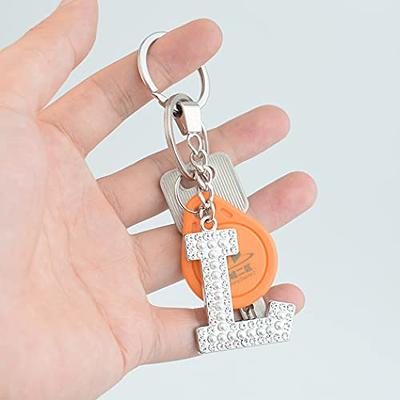 A-Z Initial Letters Pendant Keychains Cute Car Alphabet Key Chains