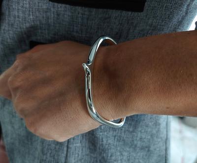 IPPOLITA Classico Statement Hammered Cuff Bracelet in Sterling Silver