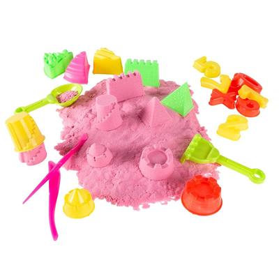 Kinetic Sand, Folding Sand Box with 2lbs of All-Natural, 7 Molds and Tools,  Play Sand Sensory Toys for Kids Ages 3 and up