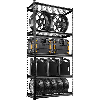 YRLLENSDAN Storage Shelves for Garage Storage, 82H 6 Tier Garage Shelf  Wire Shelving Rack for Home Metal Storage Shelf 1320lbs Capacity Adjustable