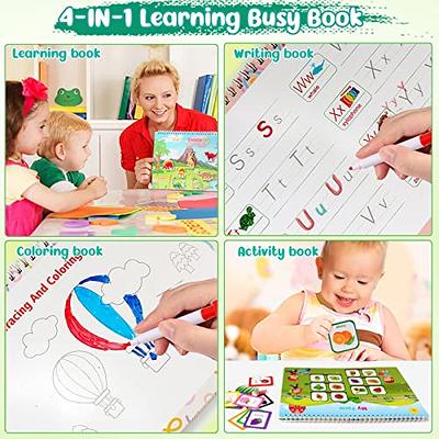 Busy Book Preschool Learning Activities Toddler Age 3 4 5